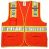 Tingley Job Sight HighVisibility OrangeYellow TwoTone Vest, 3X V73859.2X-3X